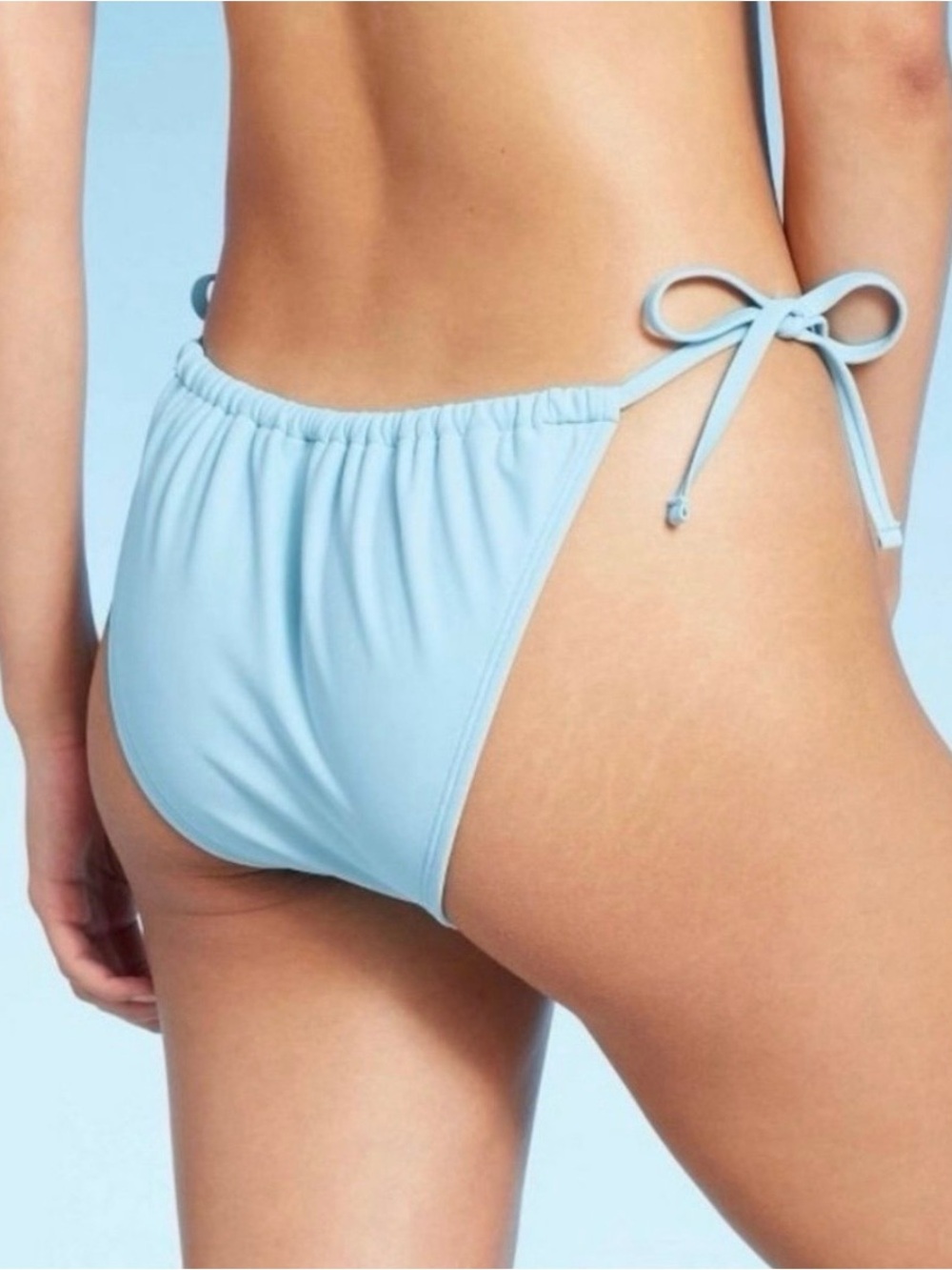 Xhilaration Light Blue Tie-Side Bikini Bottom - Picture 2 of 4